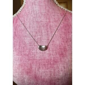 Tiffany & Co Elsa Peretti Womens Silver Bean Pendant Necklace Classic